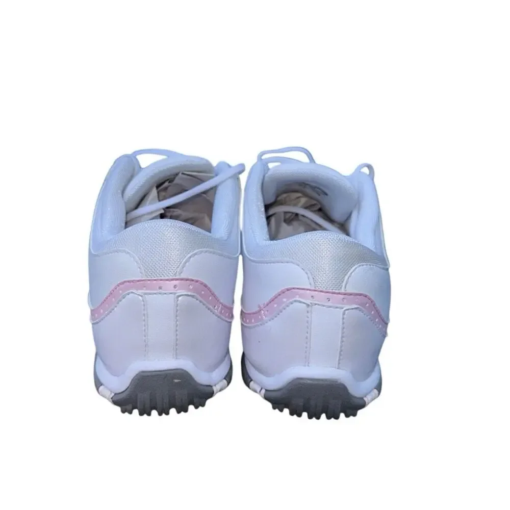 Nike Vapor Golf Shoes Cleats White Pink Foam (AQ2324-101) Comfort Womens 8 EUC